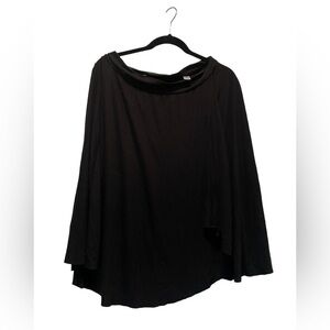 Versona Black faux-wrap skirt Size L